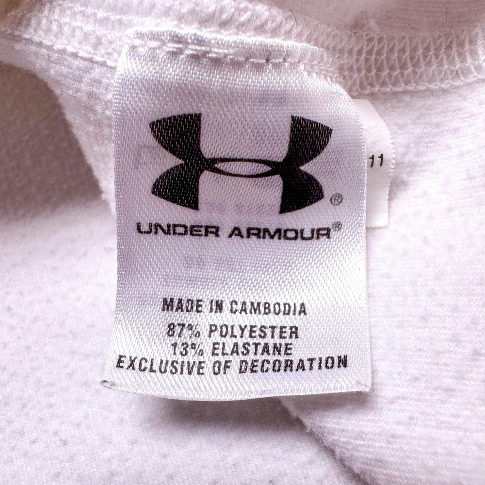 Under Armour ColdGear Golf Shirt Mens Medium White Mock‎ Neck Base Layer Outdoor - Picture 6 of 10